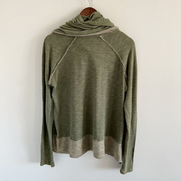Free People Beach Cocoon Cowl Neck Pullover One Body Green - Picture 4 of 8